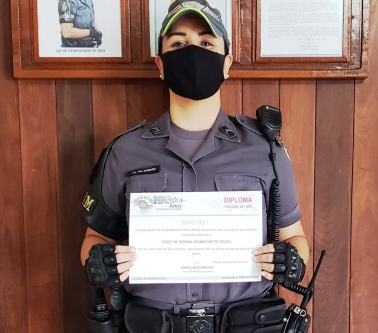 Mulher, 15 anos na PM, cabo é premiada em Marília por combate a roubos