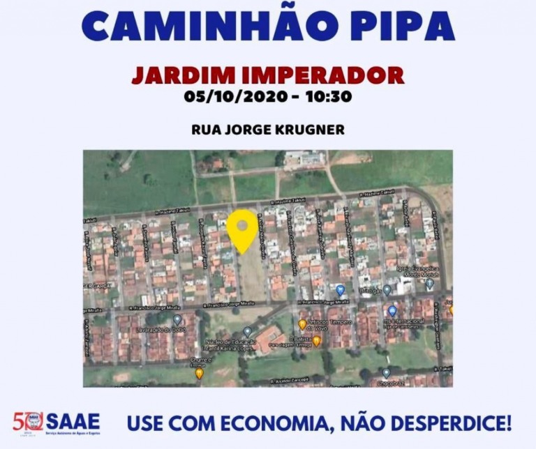 Em crise de abastecimento, Garça fornece água em escolas e caminhões pipa