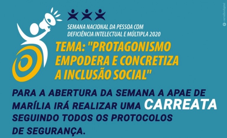 Carreata nesta sexta abre Semana da Pessoa com Deficiência em Marília