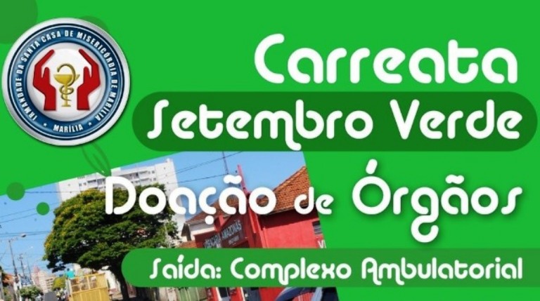 Carreata neste sábado vai incentivar doação de órgãos em Marília