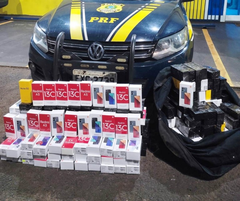 Homem com 62 anos vai ao Paraguai buscar 200 celulares; receberia 13%