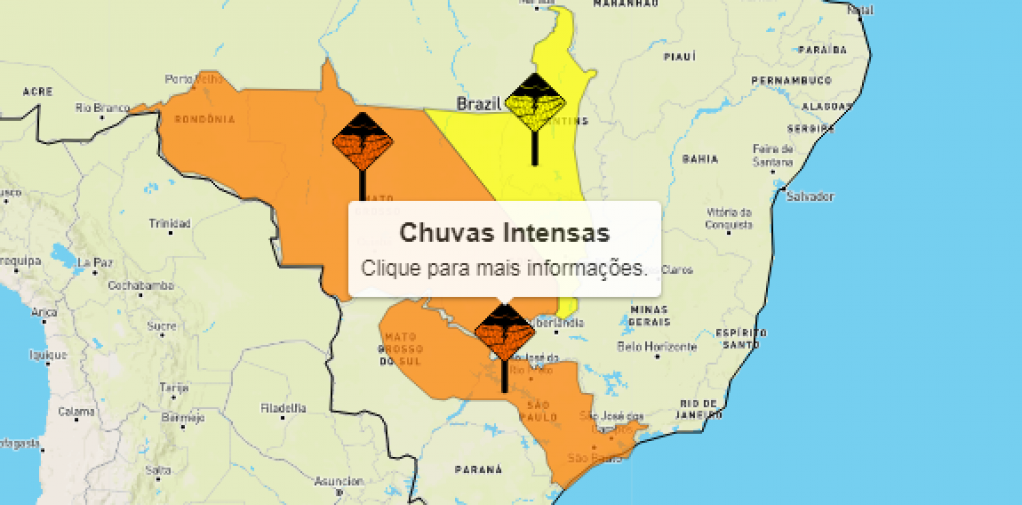 Chuva e frente fria; veja projeções da meteorologia para final de ano