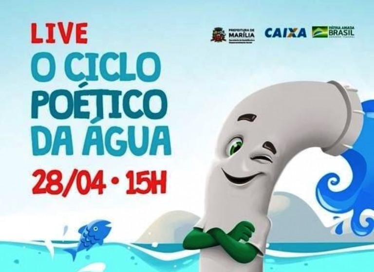 Live nesta quarta conta história e orienta uso consciente da água em Marília
