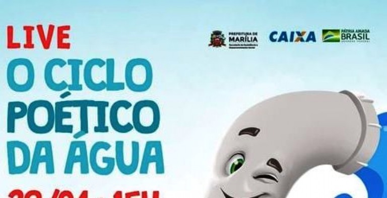Assistência fará live com contação de história sobre Ciclo Poético da Água