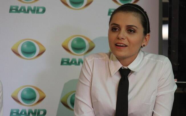 Mônica Iozzi durante coletiva da nova temporada do CQC%2C na Band
