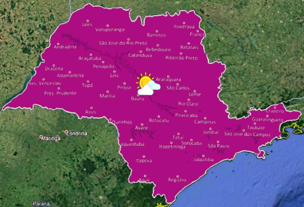 Meteorologia prevê domingo com nebulosidade e semana com sol