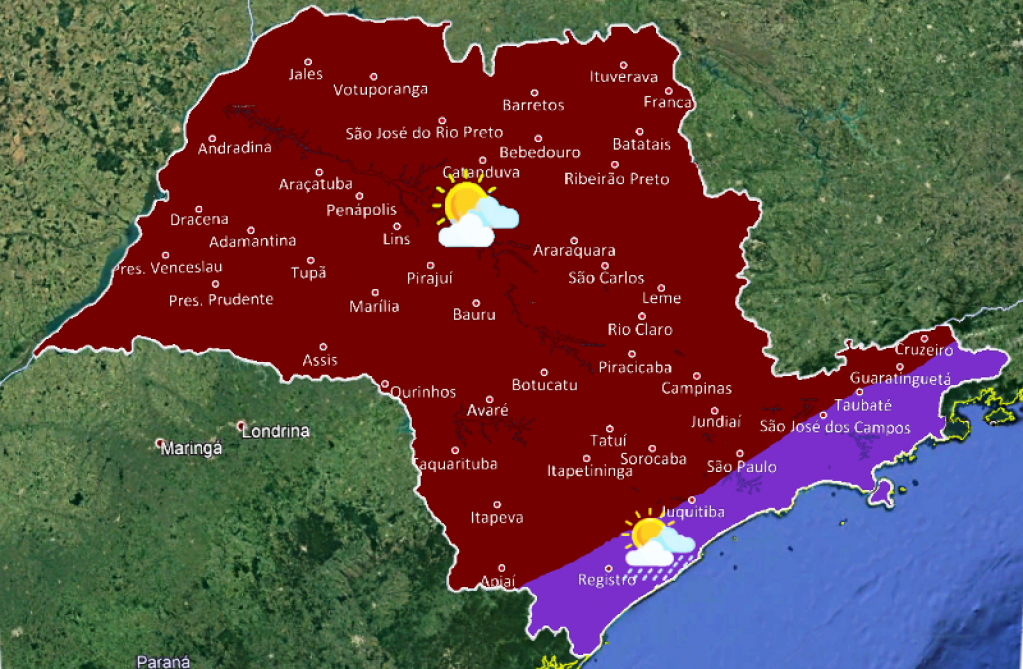 Marília deve ter temperaturas em alta e queda de umidade do ar