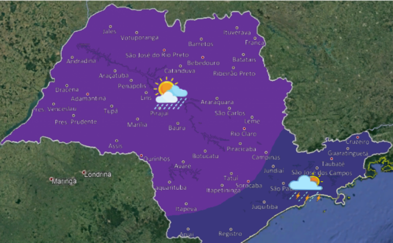 Marília deve ter chuva e temperaturas mais amenas no final de semana
