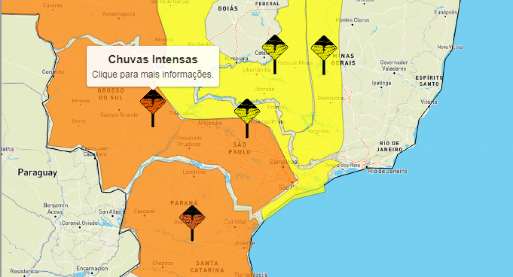 Marília tem novo alerta para perigo com chuvas intensas; veja previsões