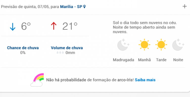 Meteorologia prevê "forte frente fria" e queda brusca de temperatura até Dia das Mães