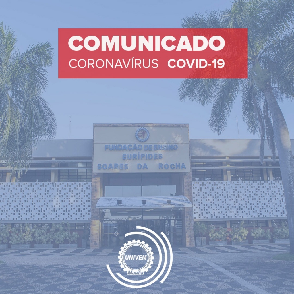 Univem divulga comunicado sobre coronavírus e muda atividades