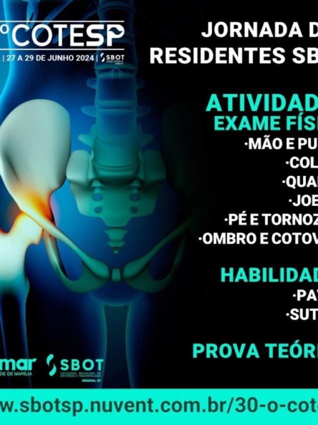 Congresso de Ortiopedia vai trazer avanços e novas técnicas a Marília – Divulgação