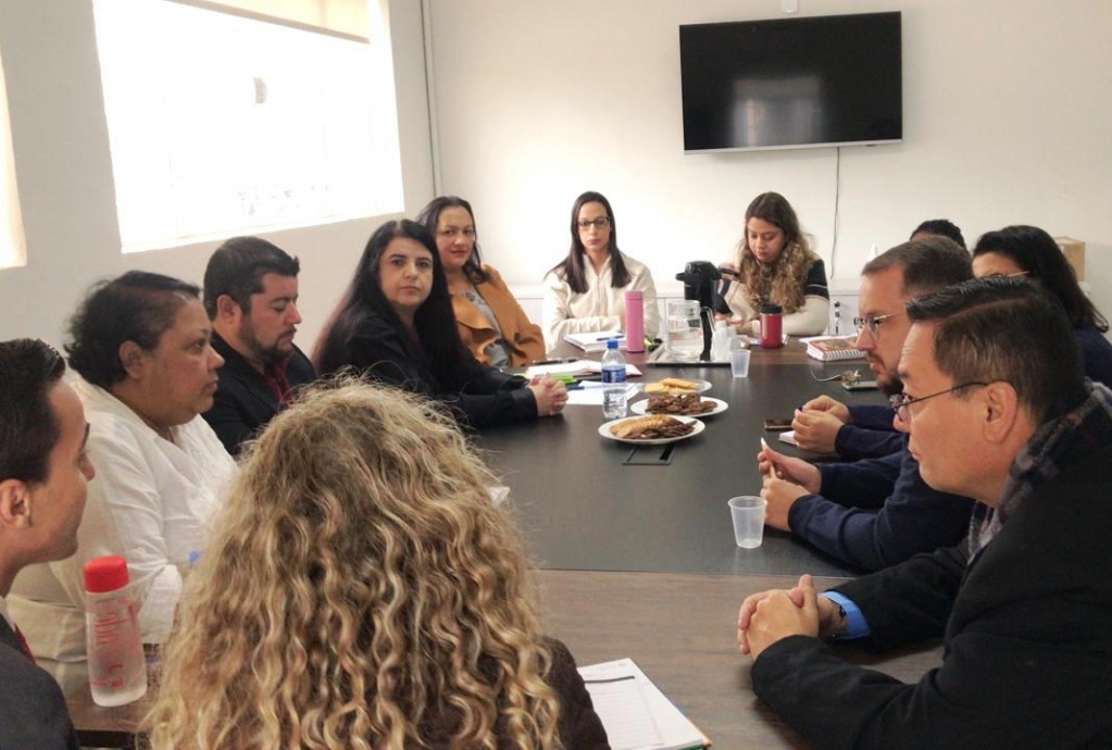 Conselho de Igualdde Racial durante encontro com agente do tribunal de contas, Lorhan Henrique Costa – Divulgação