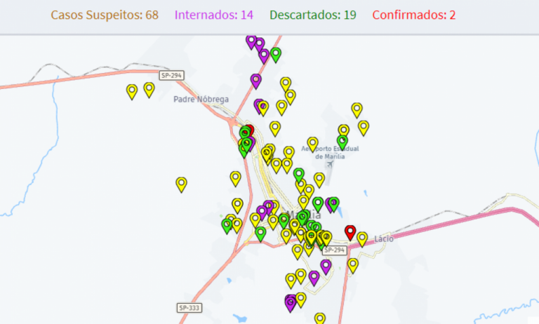 Sem resultados de exames, Marília repete boletim do coronavírus pelo 3º dia