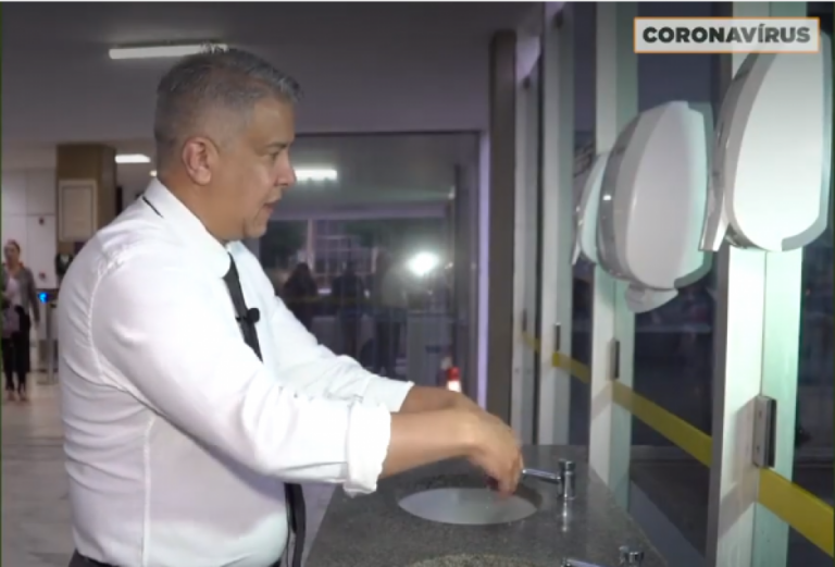 Coronavírus – Álcool em gel não substitui água e sabão; vídeo ensina a lavar mãos