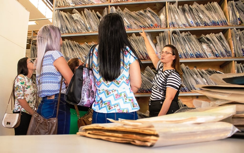 Estudantes durante atividades do curso na Unesp de Marília – Luiz Gustavo Leme