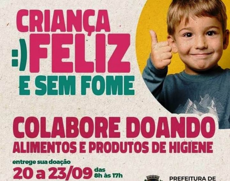Criança Sem Fome - Campanha termina na quinta com atrações na Feira Noturna