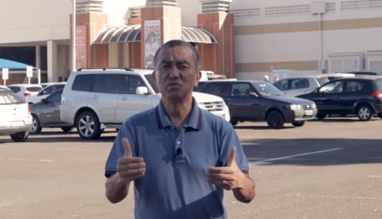 Pastor Domingos Jardim, da Primeira Igreja Batista, responsável por culto drive-in neste domingo – Reprodução/Facebook