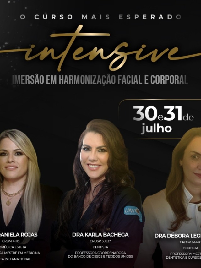 Intensive – Curso para profissionais faz imersão em Harmonização Facial em Marília, últimas vagas
