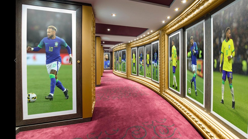 Navio do cruzeiro de Neymar terá exposição com fotos do craque — Foto: Divulgação