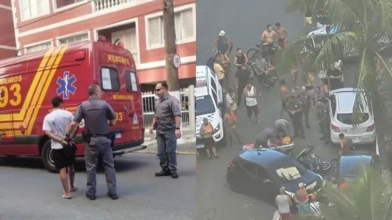 Após roubo, vítima persegue e atropela assaltantes no litoral de SP