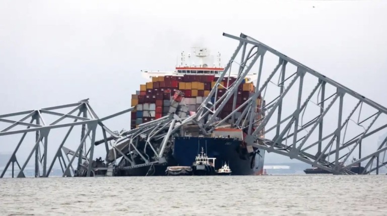 Navio derruba ponte nos Estados Unidos e pode afetar agronegócio brasileiro