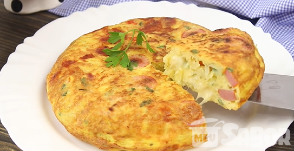 Omelete de salsicha