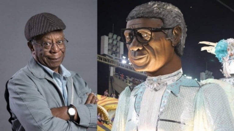 Milton Gonçalves foi homenageado por escola de samba no Carnaval 2022
