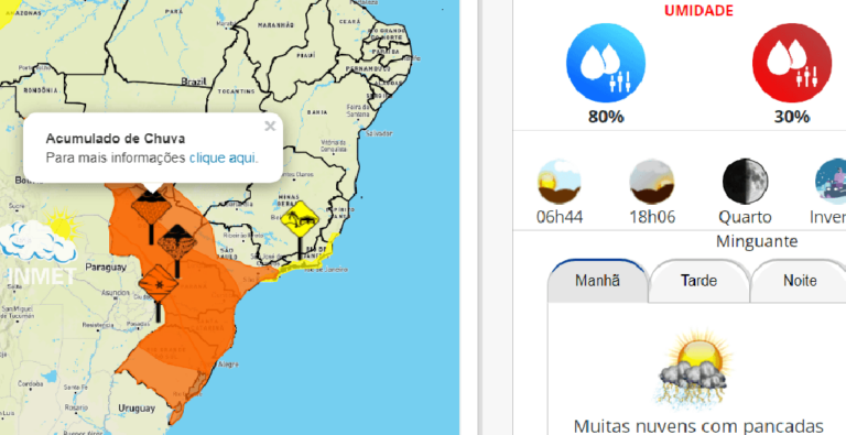 Chuva pode seguir até sexta, com riscos por acumulado; Defesa Civil divulga vídeo