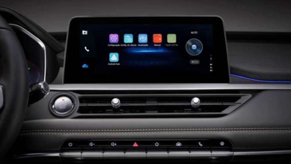 Tiggo 8 ganha sistema multimídia com Android Auto e Apple Car Play