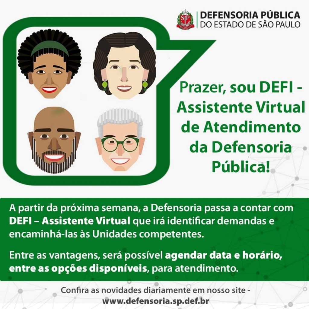 Defensoria retoma casos não urgentes e cria novo serviço Defensoria retoma casos não urgentes e cria novo serviço