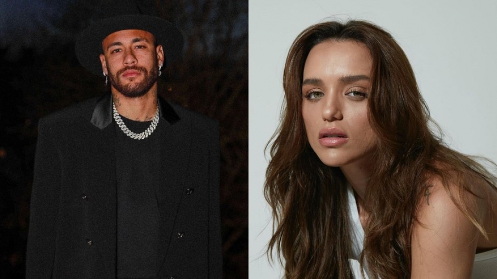 Neymar e Rafa Kalimann trocaram beijos na festa de Rafaella Santos