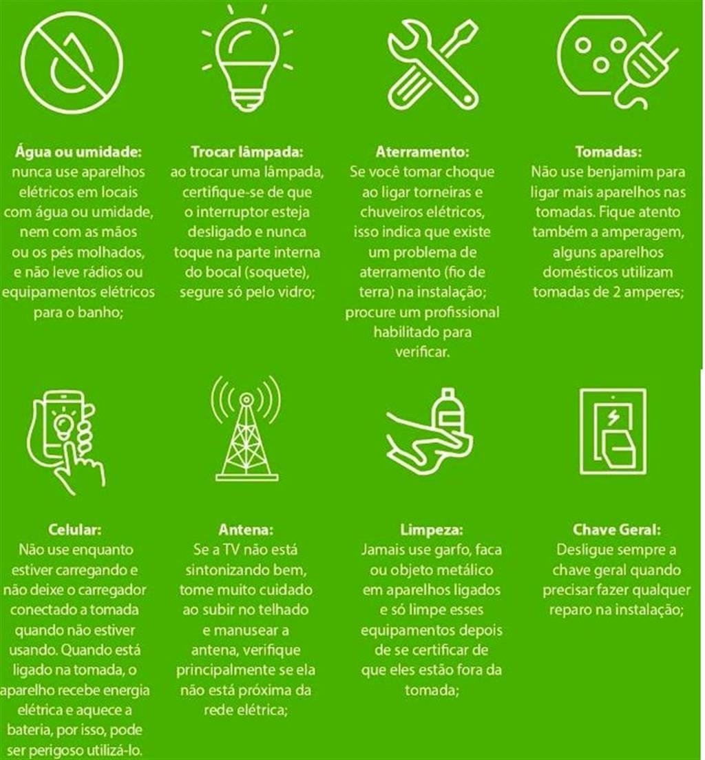 Dicas combatem acidentes com rede elétrica; casos graves aumentam