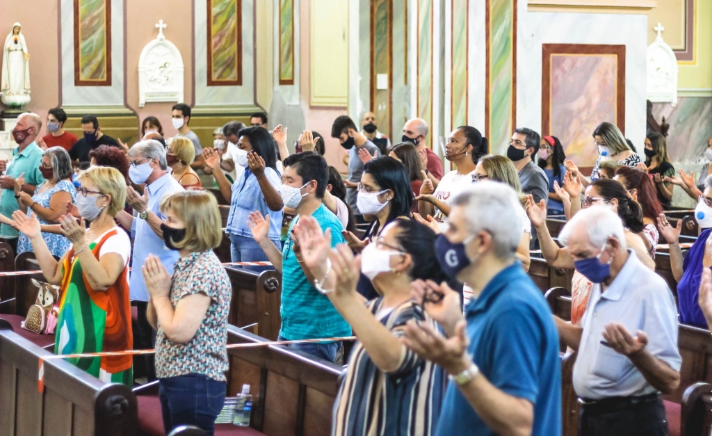 Celebração para Nossa Senhora tem 40% de capacidade em igreja de Marília – Vinícius Cruz/Diocese de Marília