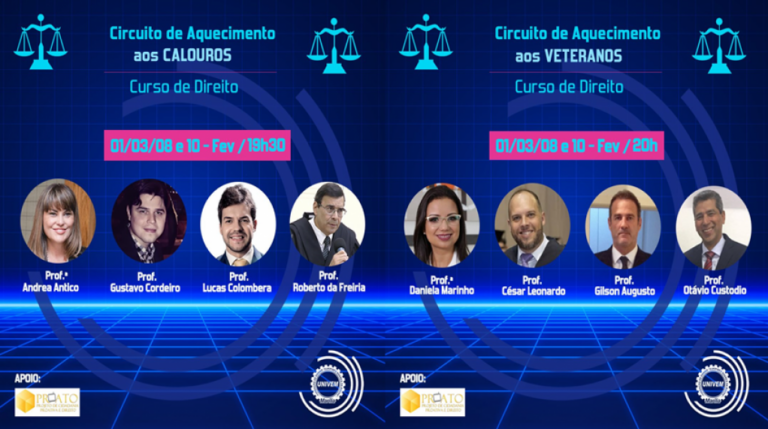 Curso de Direito do Univem promove Circuito de Aquecimento aberto ao público