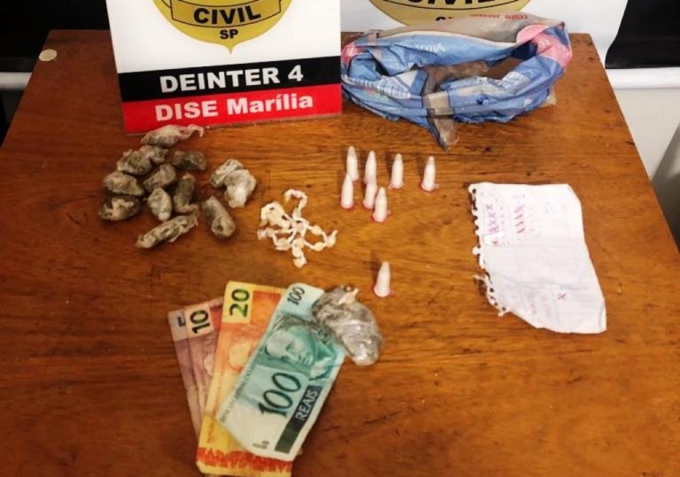 Dise apreende adolescente de 15 anos e porções de drogas em rua da zona norte