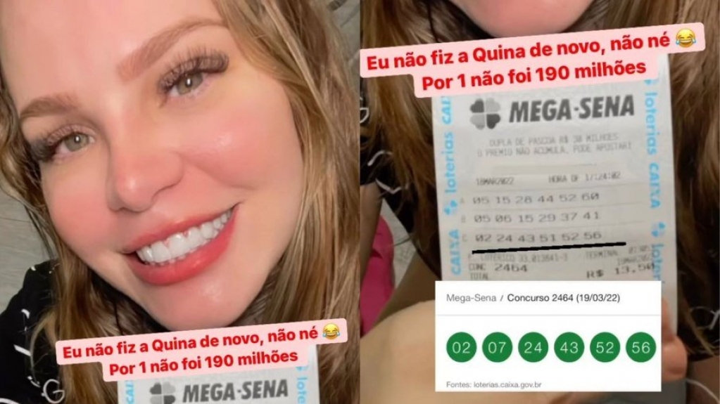 Paulinha Leite, que ganhou mais de 50 vezes na loteria, acerta quina Paulinha Leite, que ganhou mais de 50 vezes na loteria, acerta quina