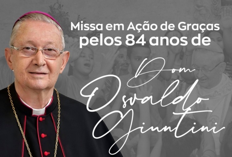 Missa celebra 84 anos de Dom Osvaldo, bispo emérito de Marília