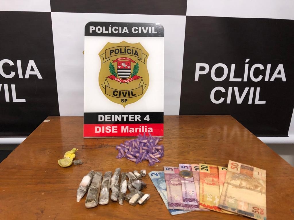Dise apreende drogas e prende desempregado em mais uma ação no CDHU