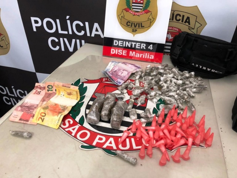 Polícia Civil flagra adultos e adolescentes em ações contra tráfico em Marília