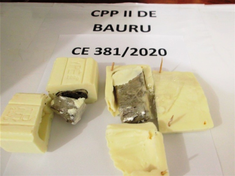 Familiares mandam maconha em barras de sabão para presidiários em Bauru