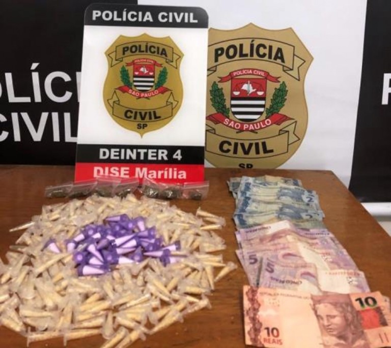 Dise prende jovem de 21 anos com crack, cocaína e maconha na zona sul