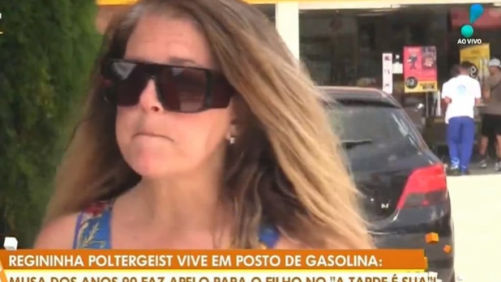 Regininha Poltergeist pede ajuda ao filho e desabafa: "Fiquei 4 dias sem banho"