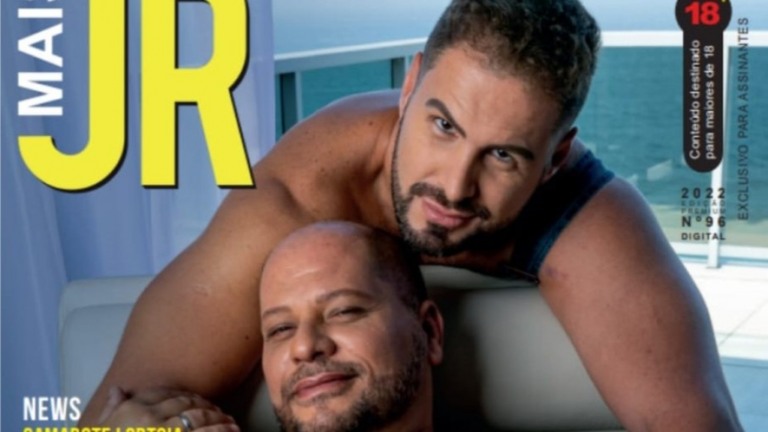 Sem censura: ex de Gloria Maria posa nu com o marido para revista gay