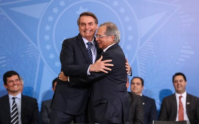 Jair Bolsonaro e Paulo Guedes