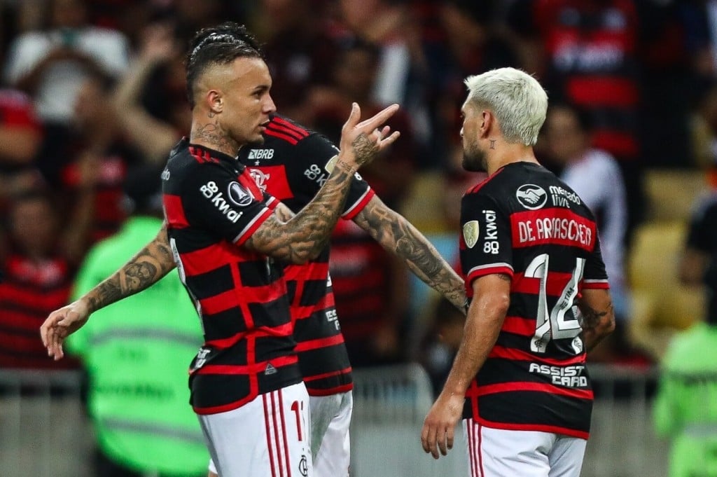 Lorran coroou sua grande atuação marcando o gol da vitória | Foto: Flamengo