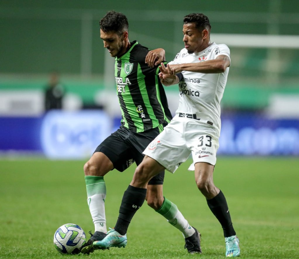 América-MG  enche o Corinthians em primeiro jogo das quartas da Copa do Brasil