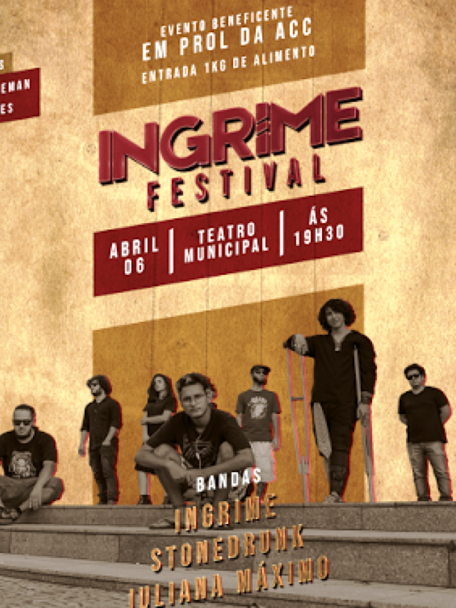 Ingrime Festival vai levar expressões culturais ao teatro e ajudar ACC