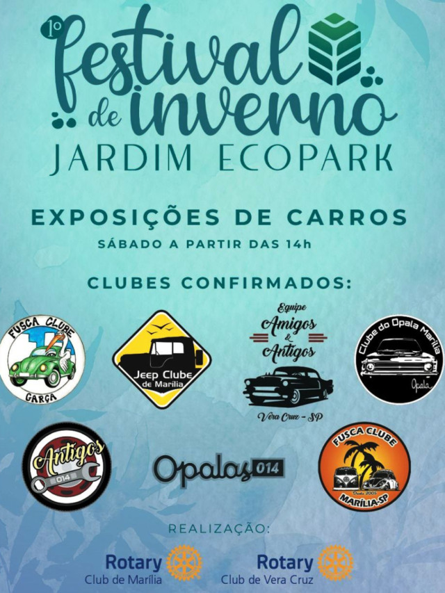 Festival de Inverno terá carros antigos, gastronomia e música em Marília
