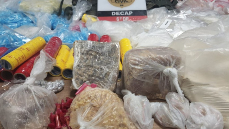 Divulgação / Polícia Civil – 17.08.2023 Homem é apontado como grande fornecedor de drogas para a região da Cracolândia, em São Paulo